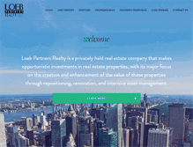 Tablet Screenshot of loebpartnersrealty.com